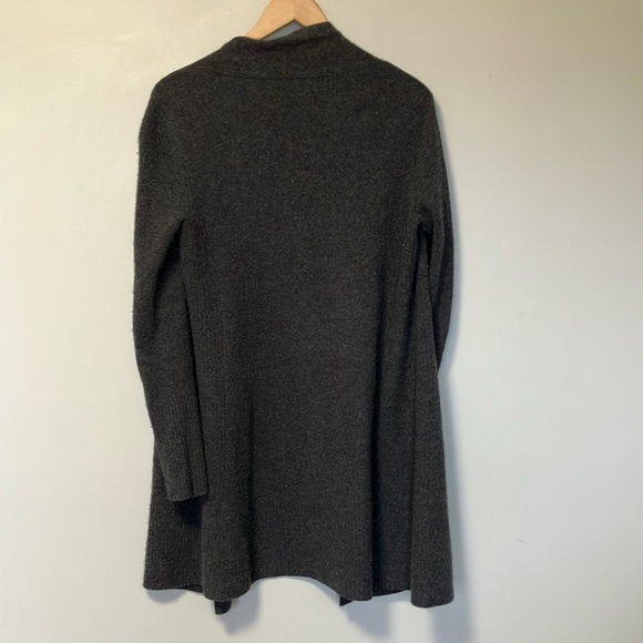 Saks Fifth Avenue 100% Cashmere Gray Open Front Cardigan - Picture 4 of 4